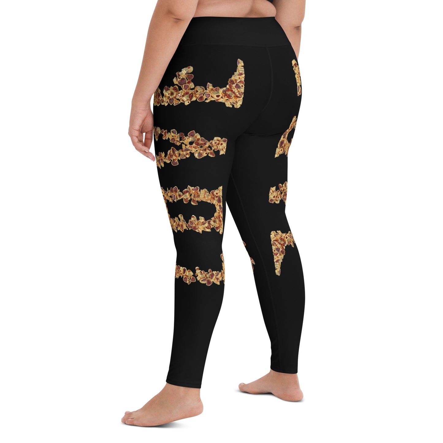 Yoga Leggings (vertical pattern) - LOVE