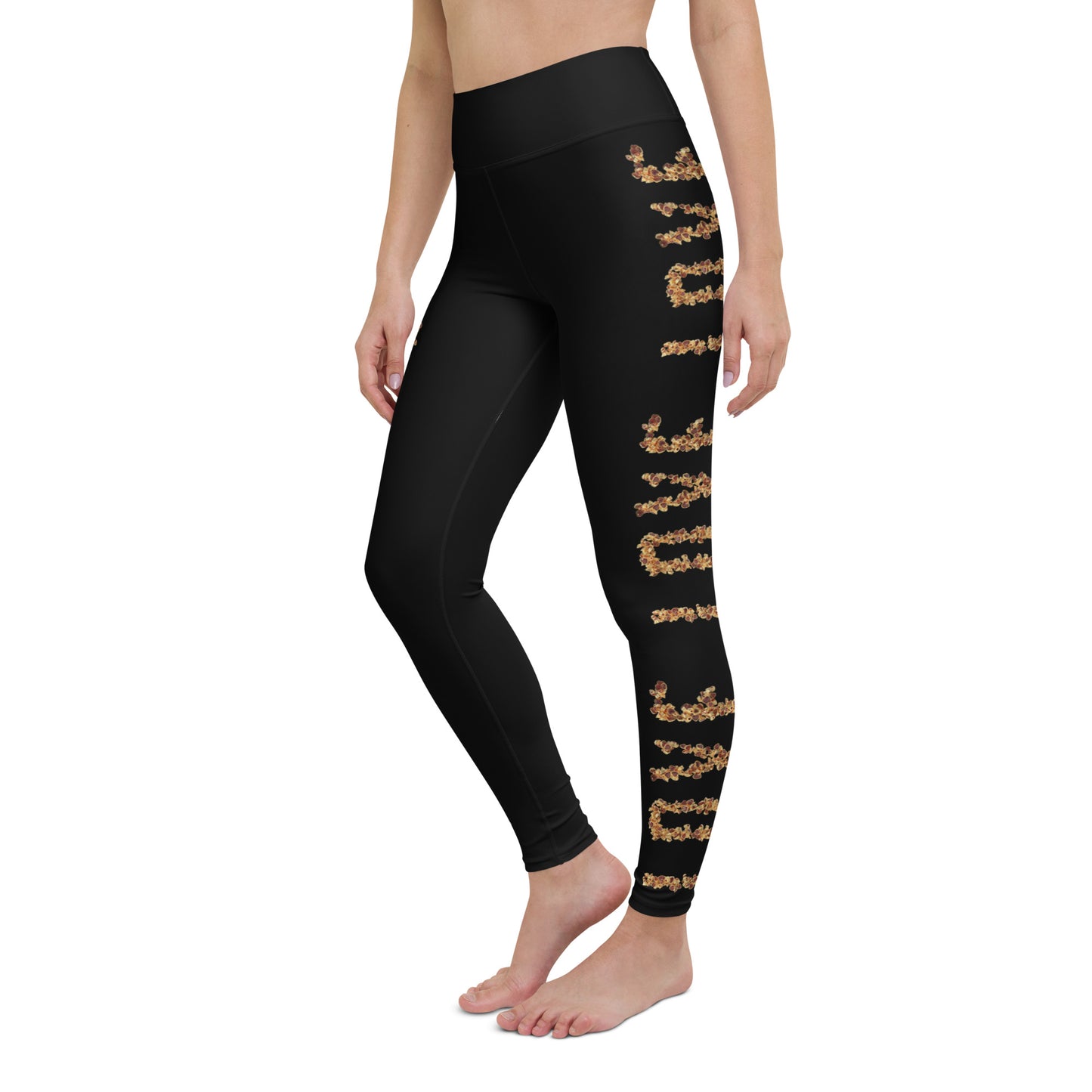 Yoga Leggings (vertical pattern) - LOVE