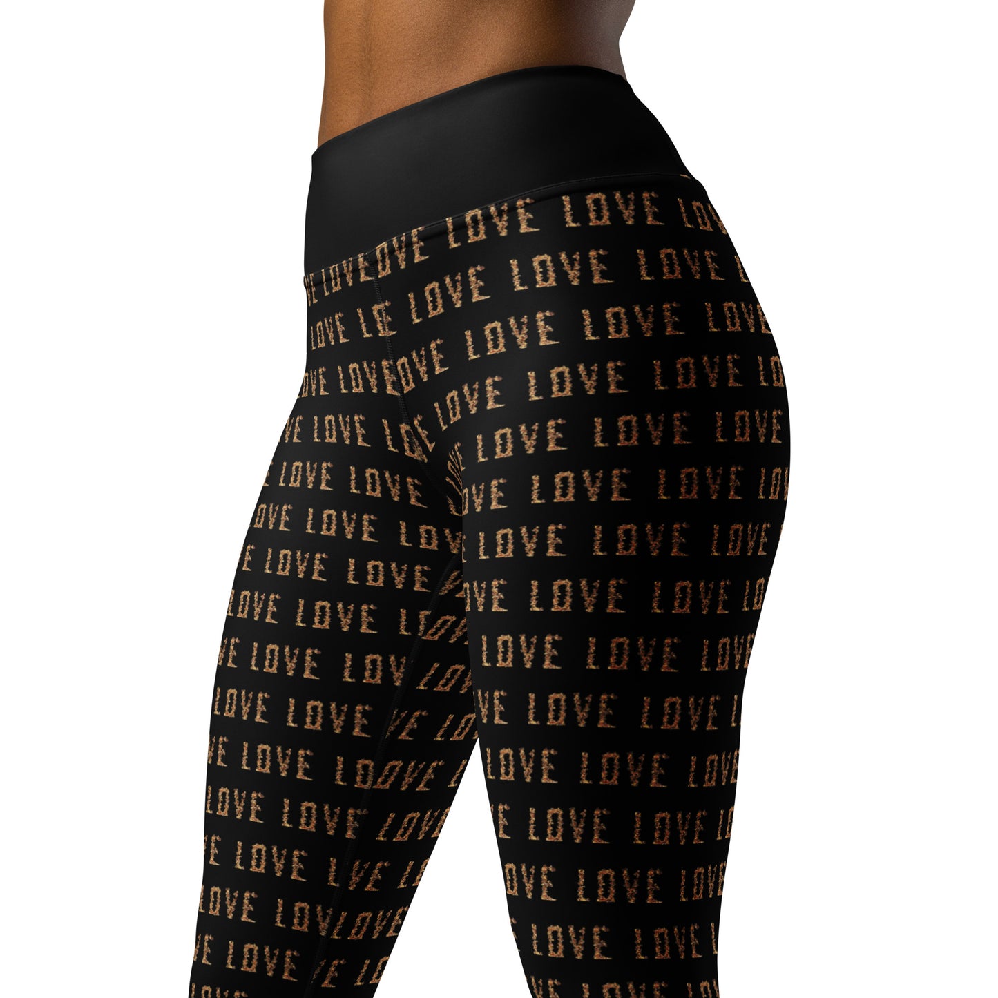 Yoga Leggings (vertical pattern) - LOVE