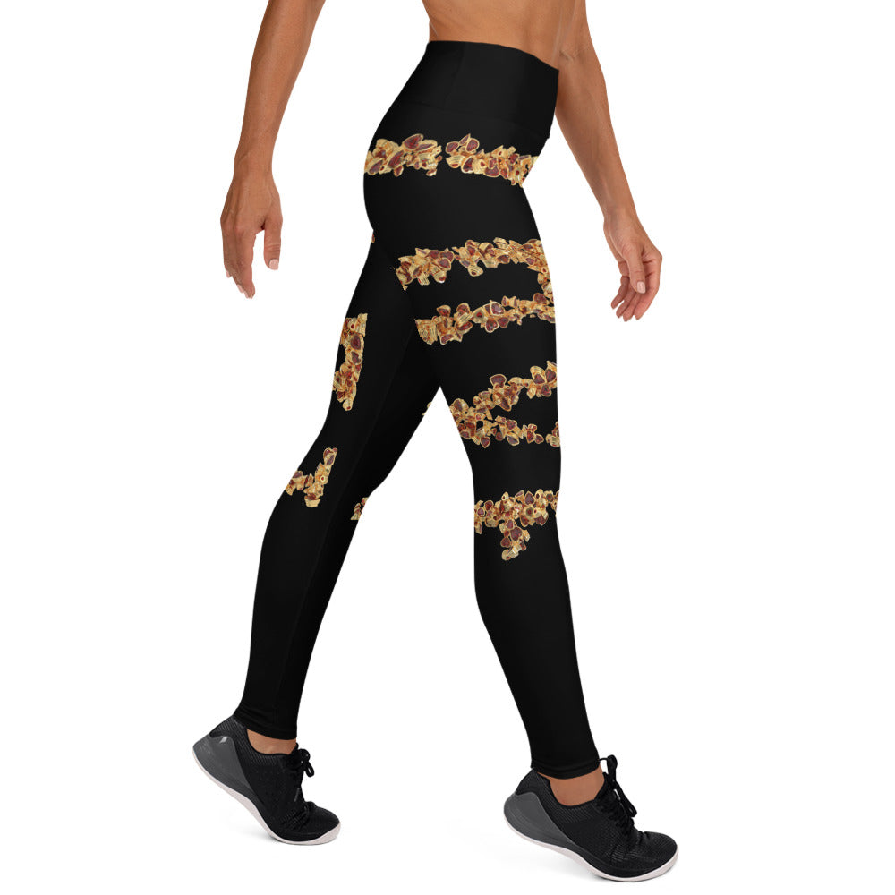 Yoga Leggings (vertical pattern) - LOVE