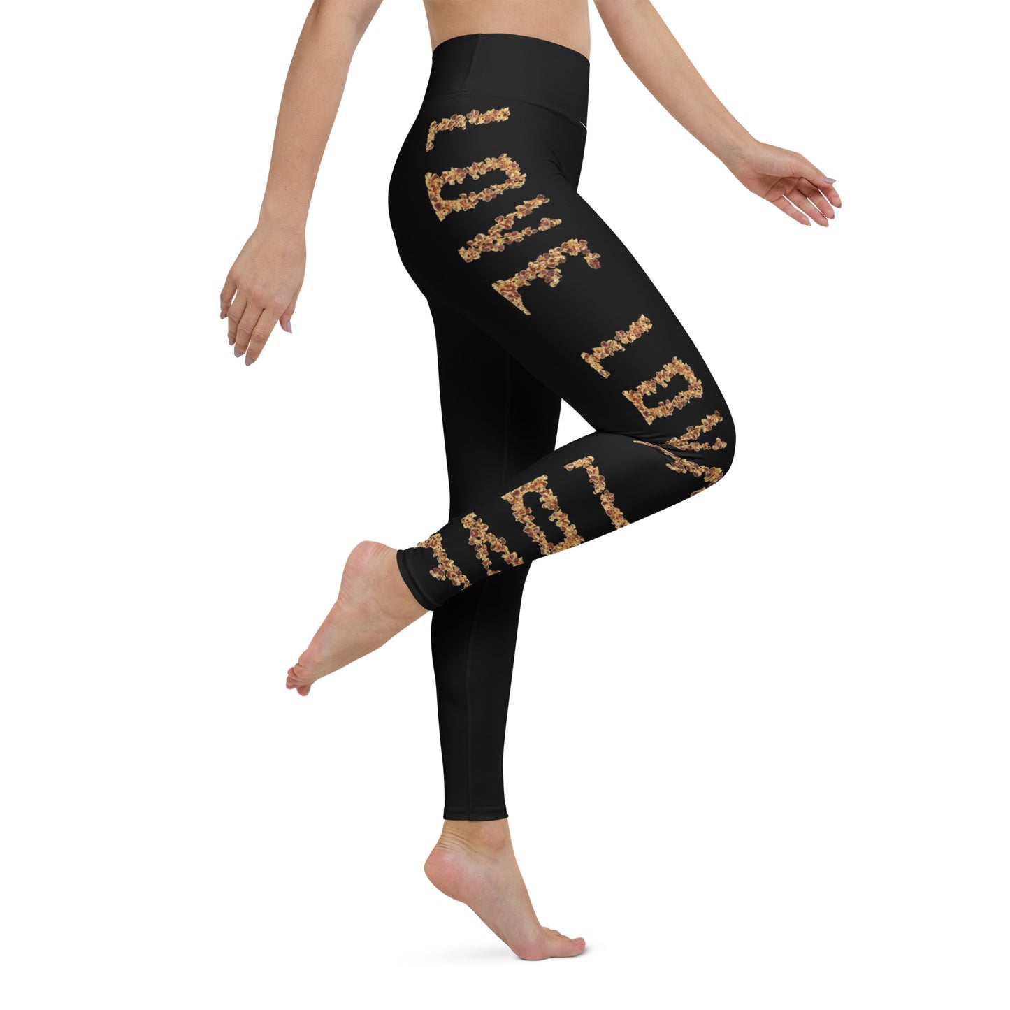 Yoga Leggings (vertical pattern) - LOVE