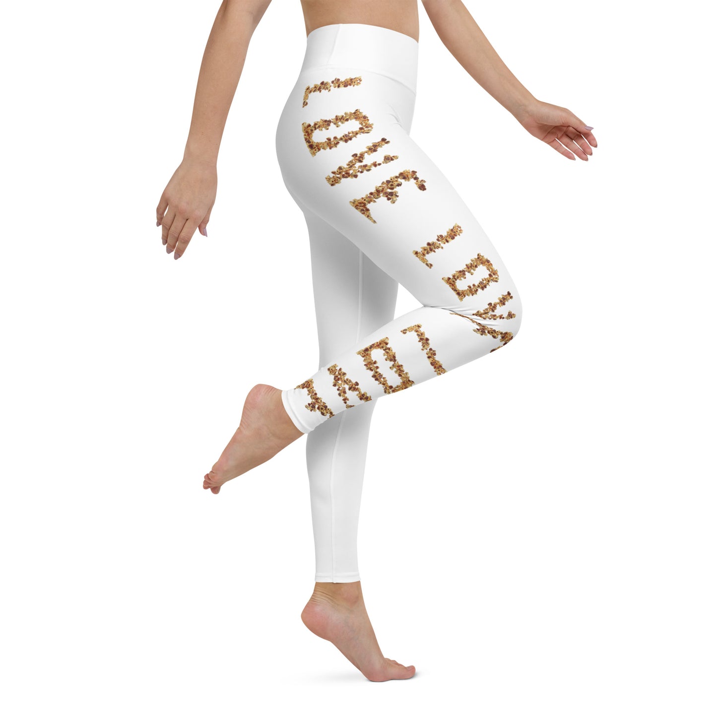 Yoga Leggings (vertical pattern) - LOVE