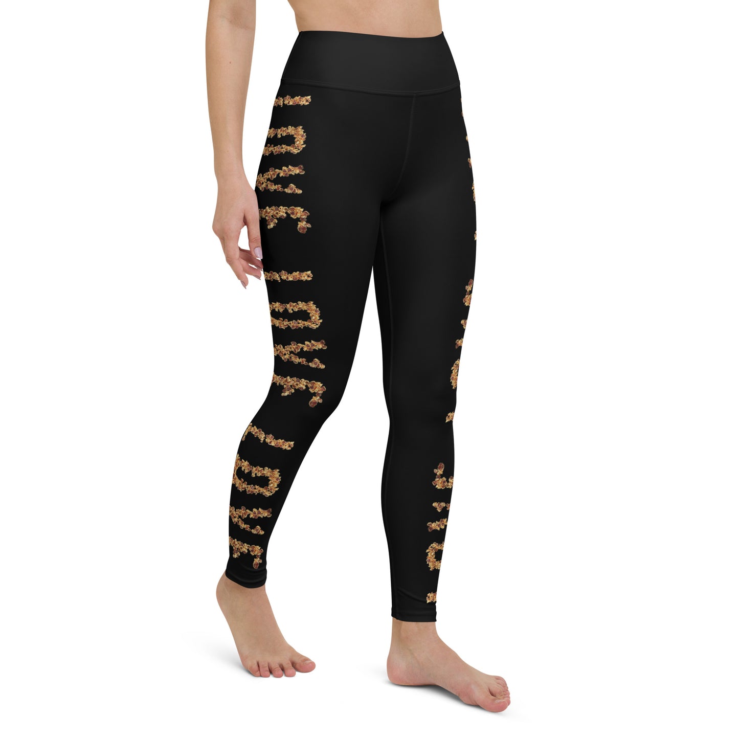 Yoga Leggings (vertical pattern) - LOVE