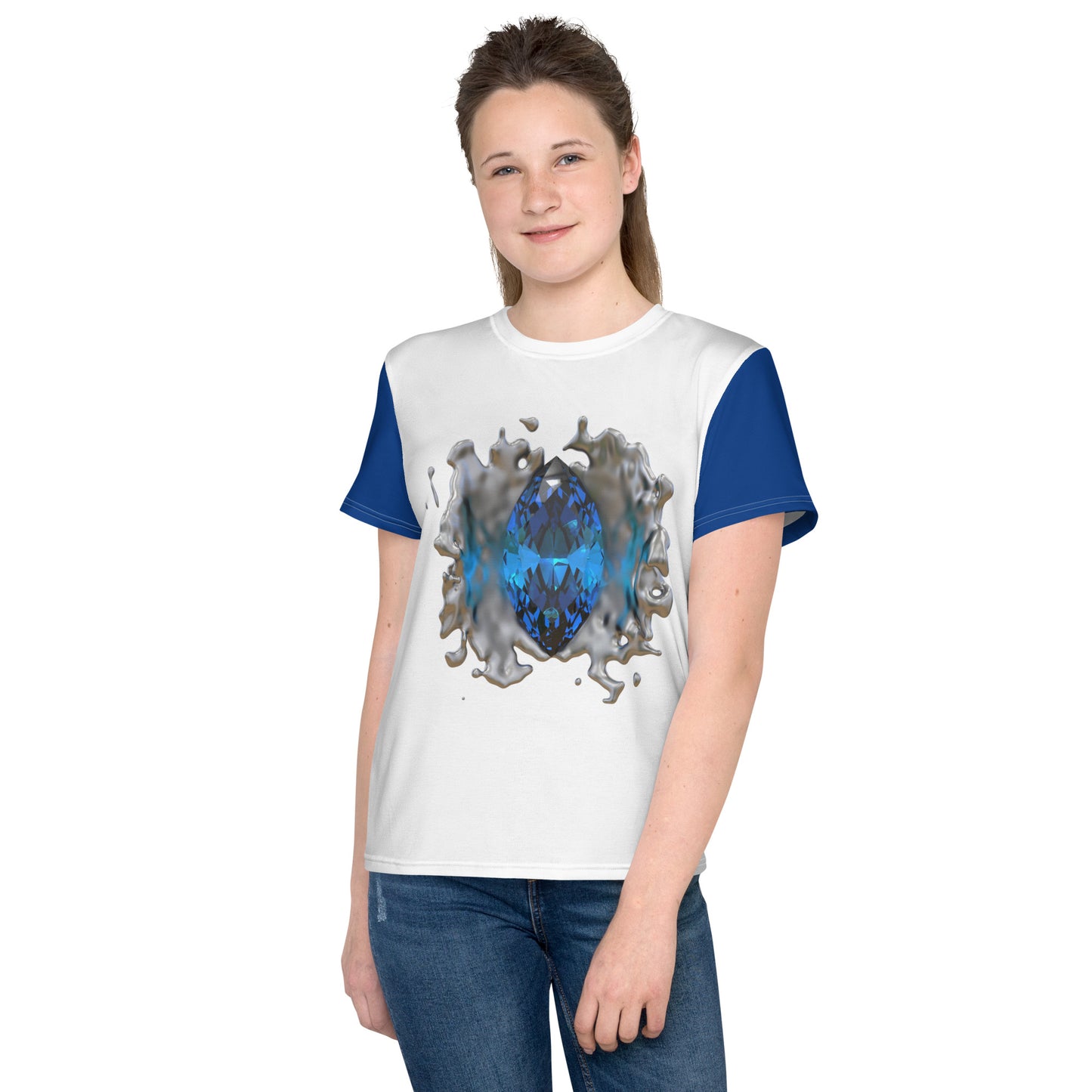 Youth crew neck t-shirt - GEM Splash