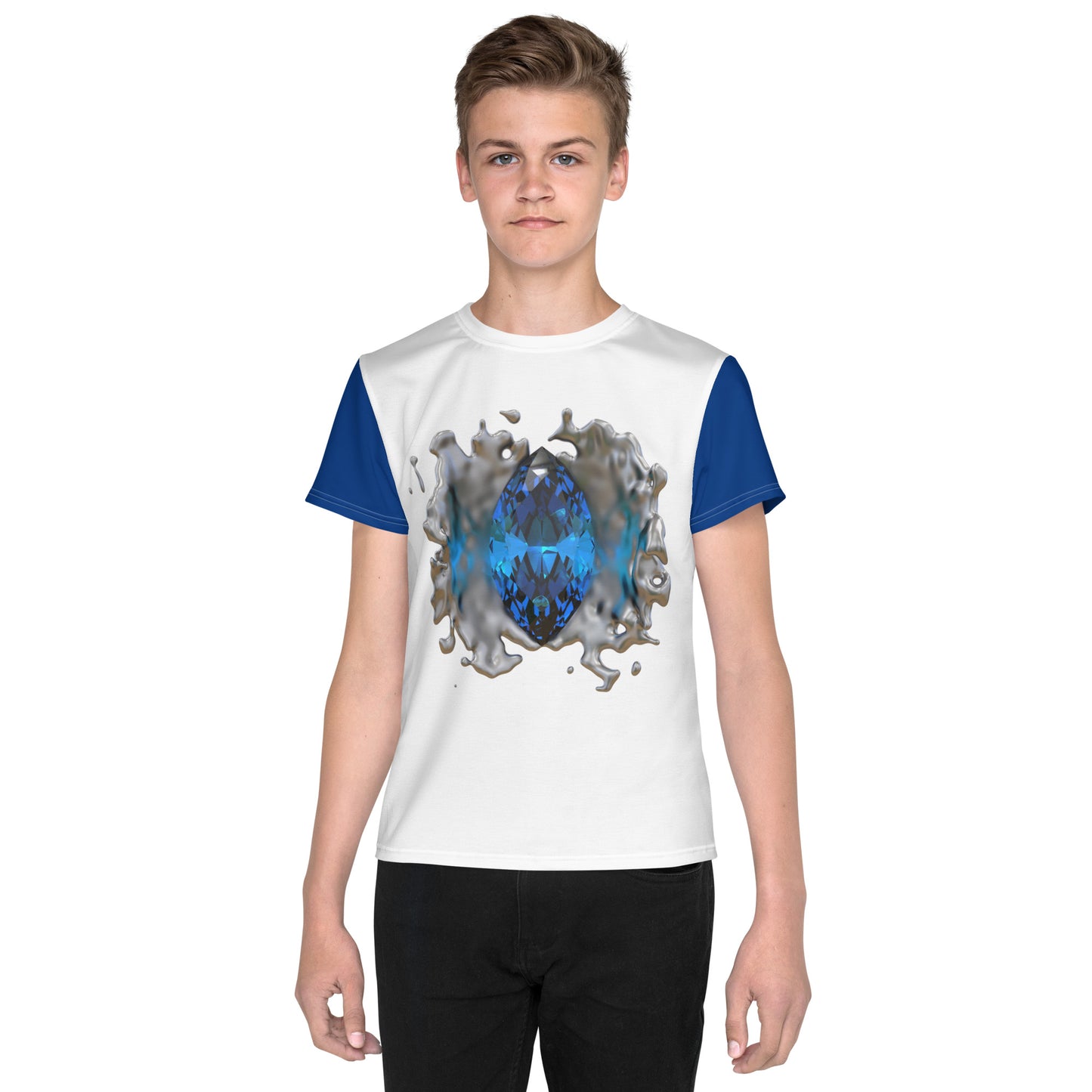 Youth crew neck t-shirt - GEM Splash