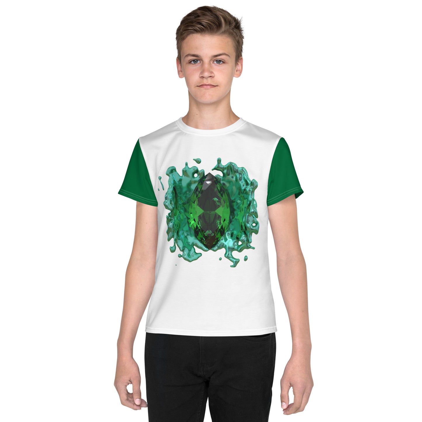 Youth crew neck t-shirt - GEM Splash