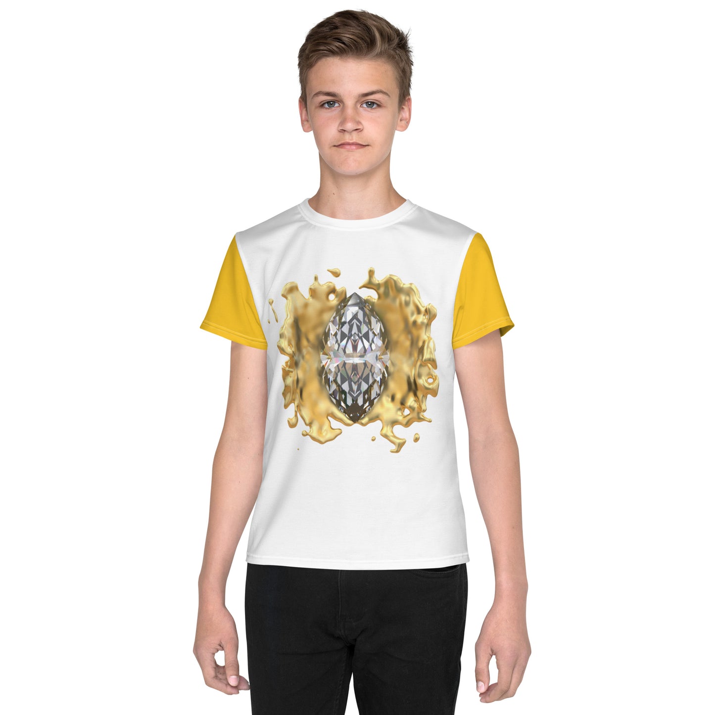 Youth crew neck t-shirt - GEM Splash