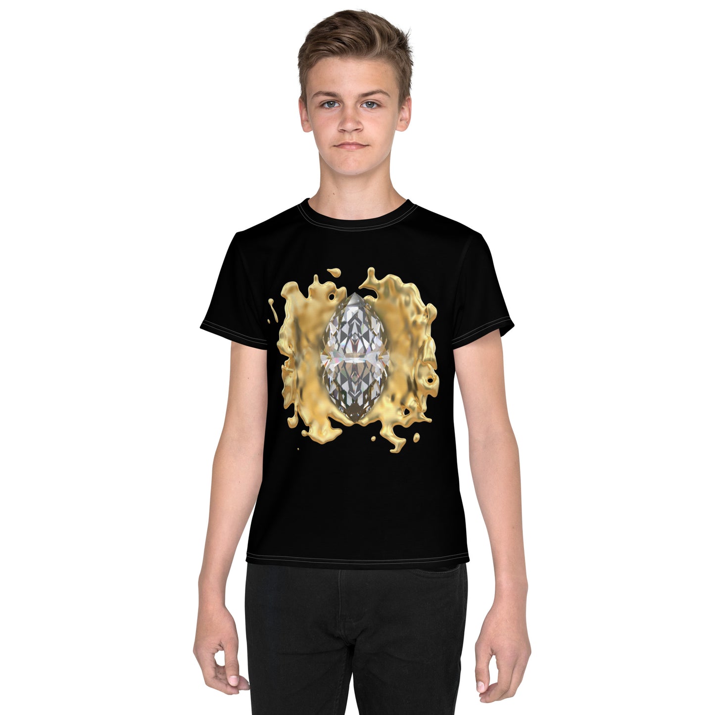 Youth crew neck t-shirt - GEM Splash