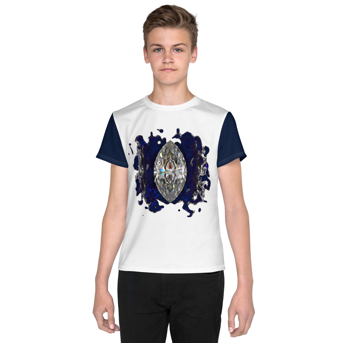 Youth crew neck t-shirt - GEM Splash