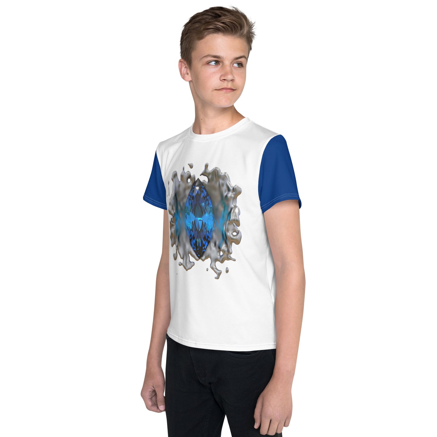 Youth crew neck t-shirt - GEM Splash