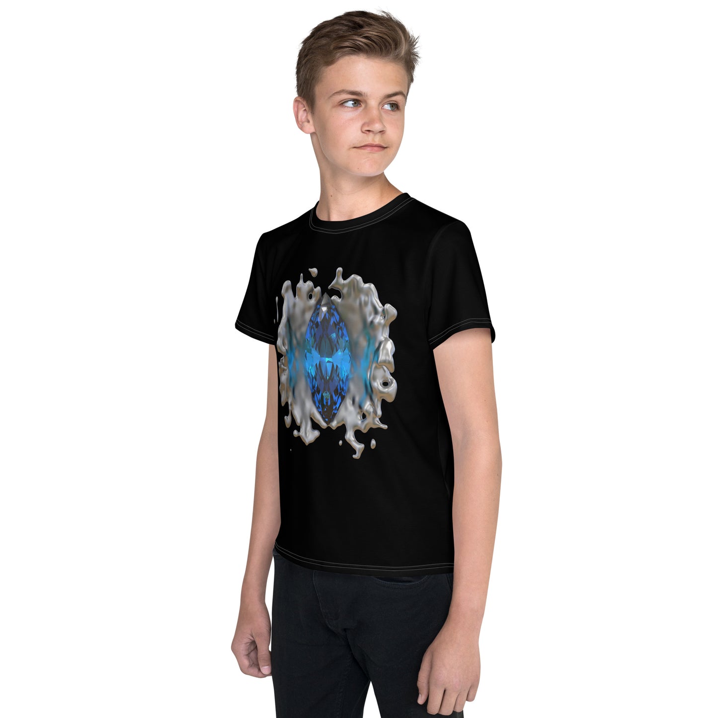 Youth crew neck t-shirt - GEM Splash