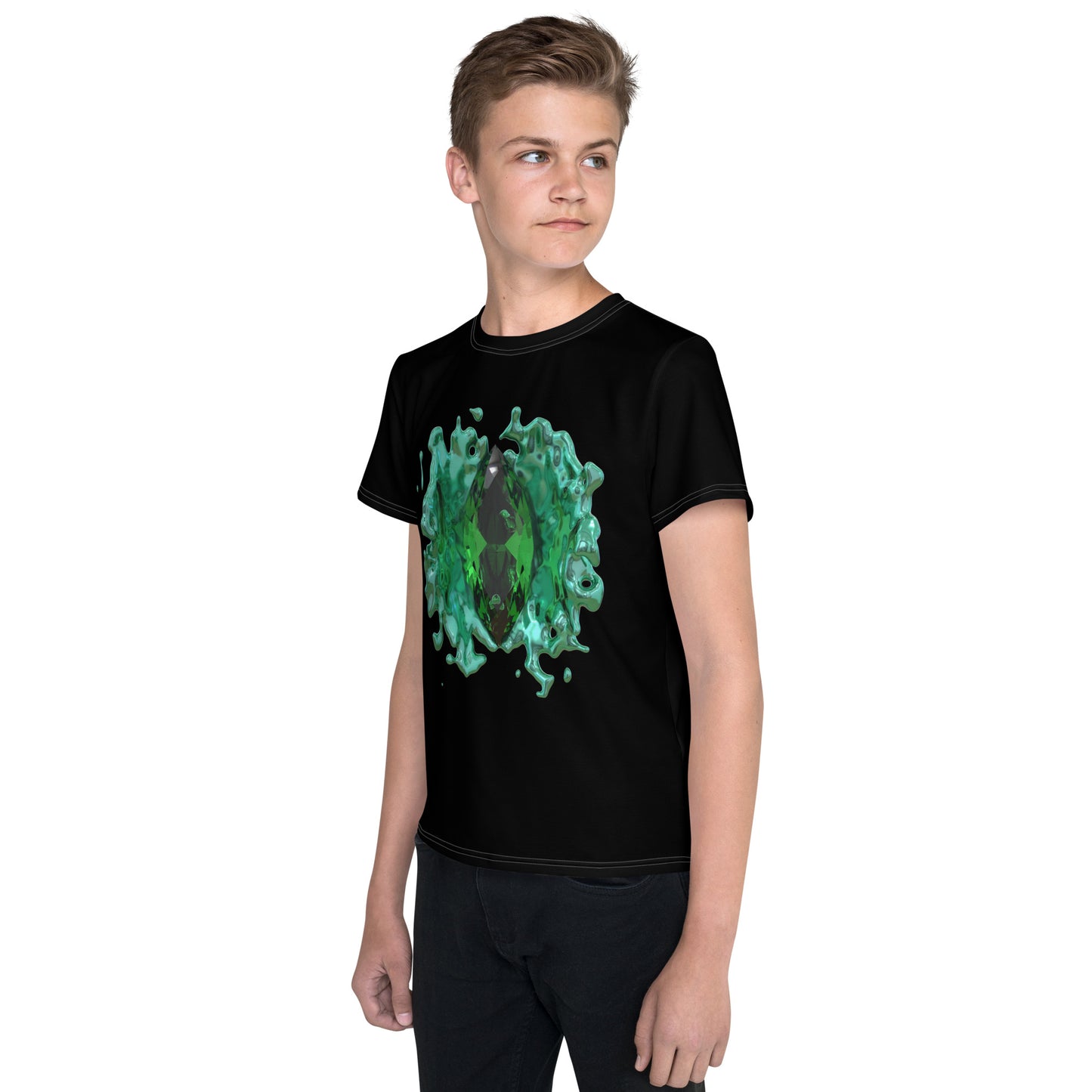 Youth crew neck t-shirt - GEM Splash