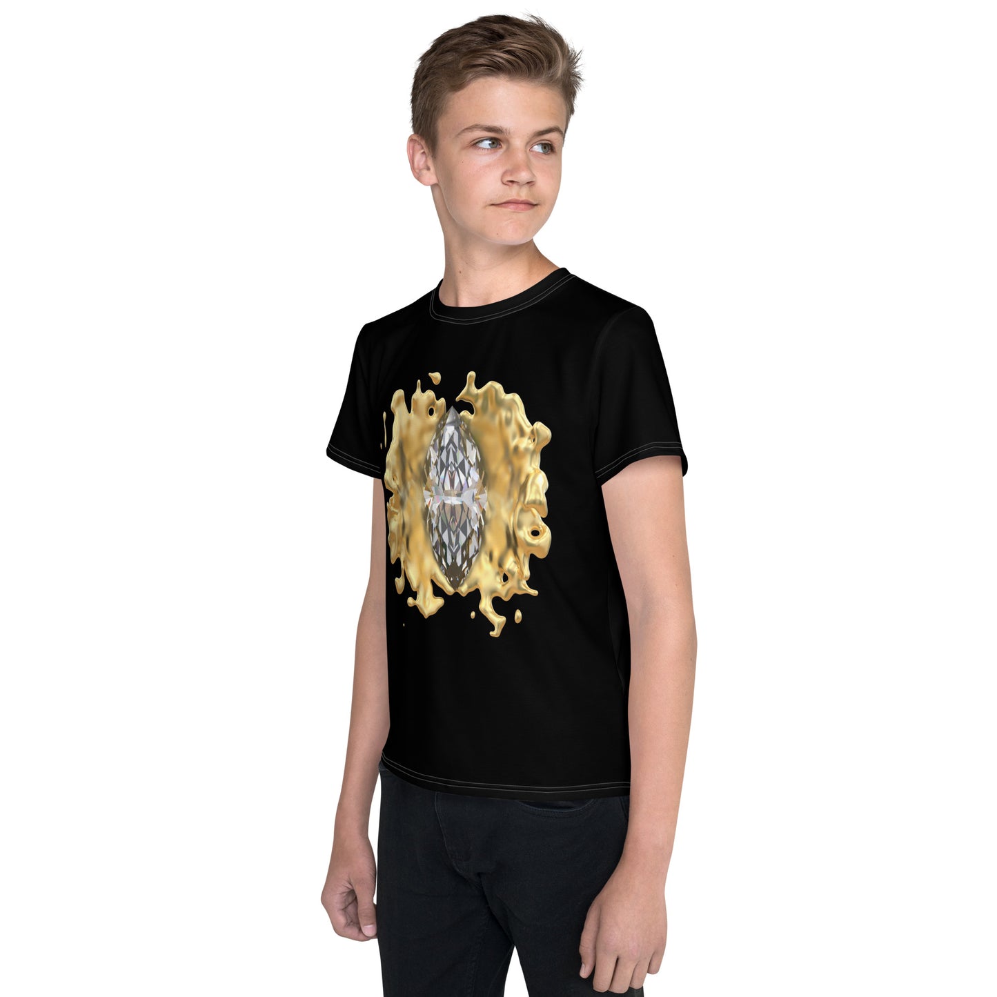 Youth crew neck t-shirt - GEM Splash