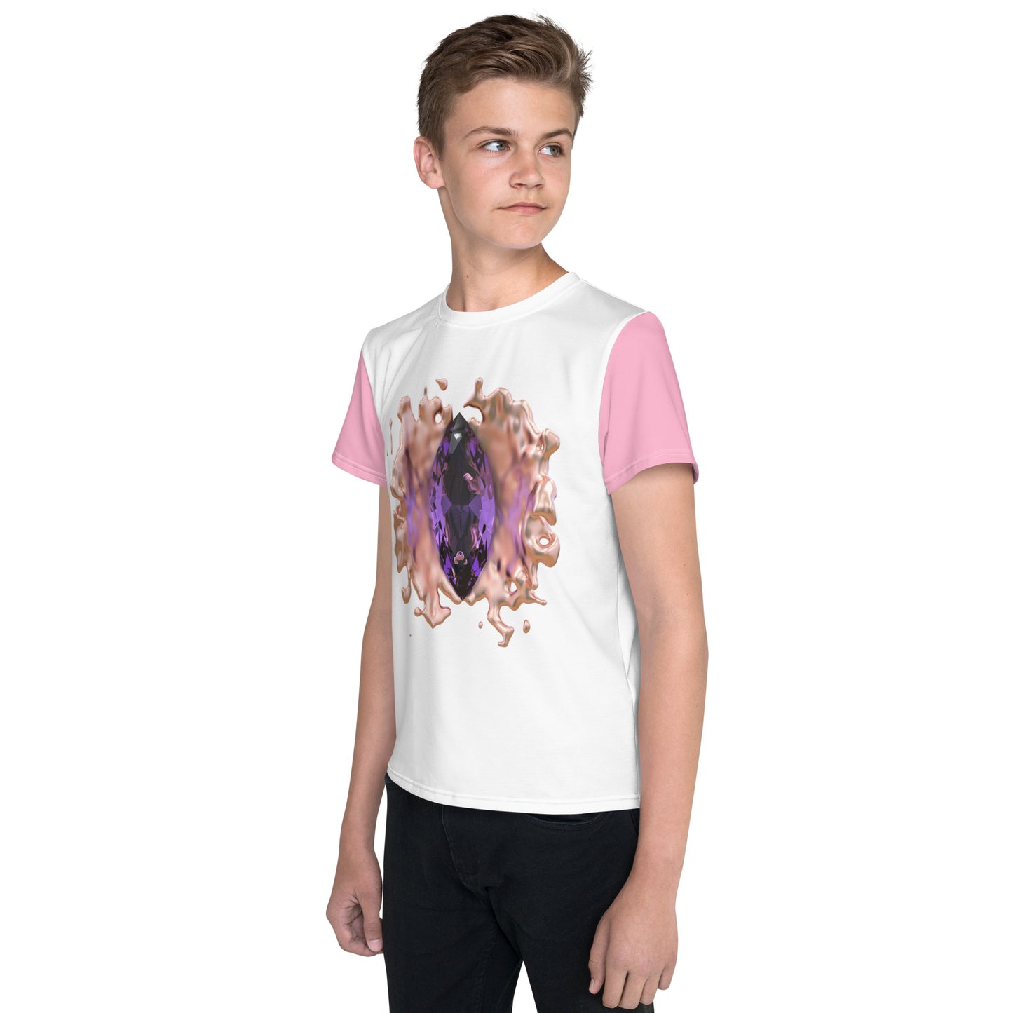 Youth crew neck t-shirt - GEM Splash