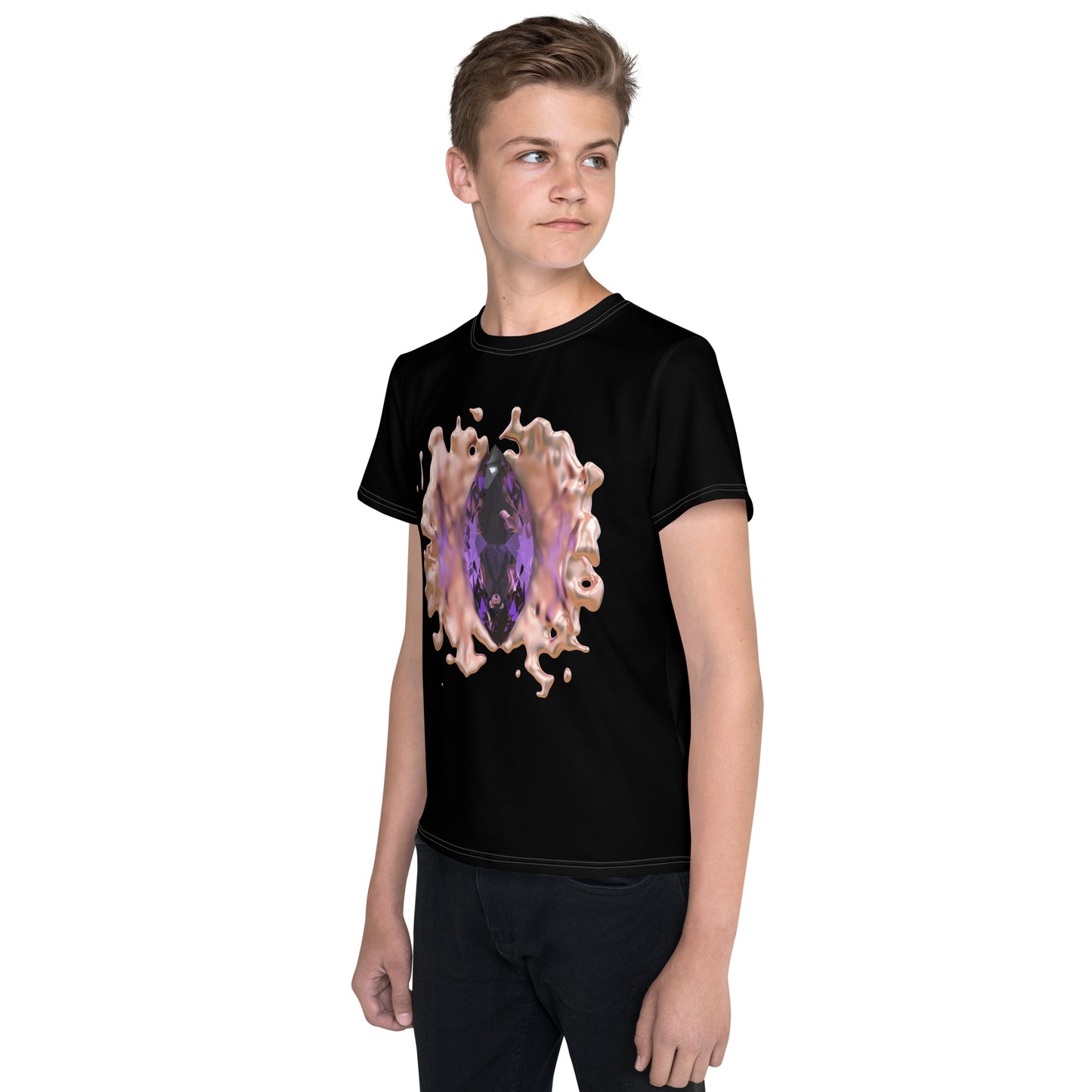 Youth crew neck t-shirt - GEM Splash