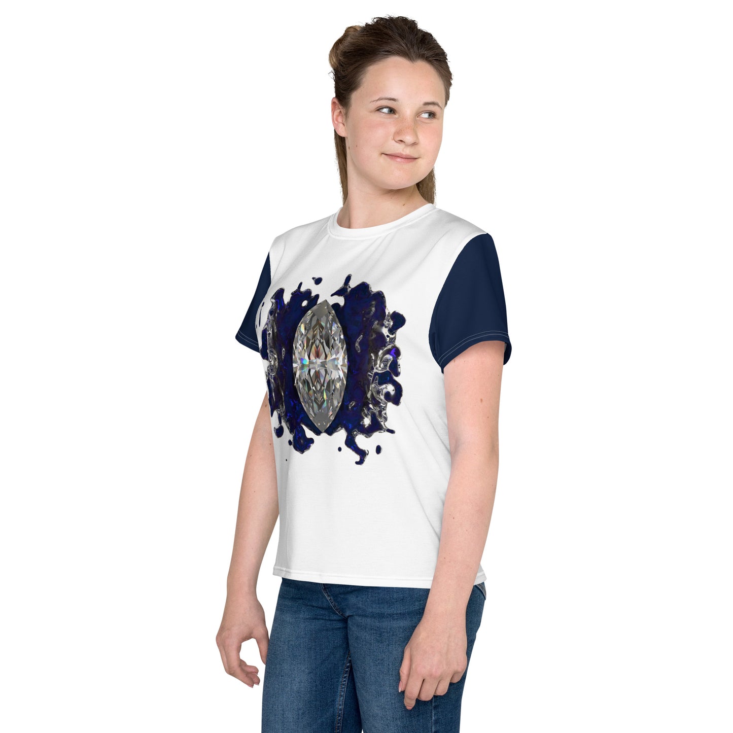 Youth crew neck t-shirt - GEM Splash