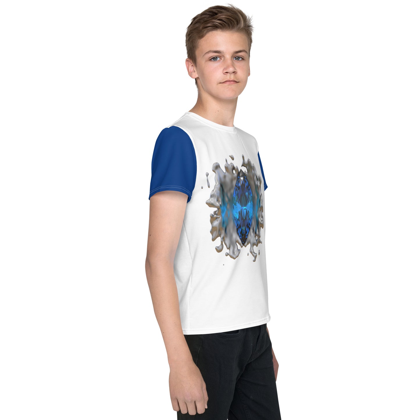 Youth crew neck t-shirt - GEM Splash