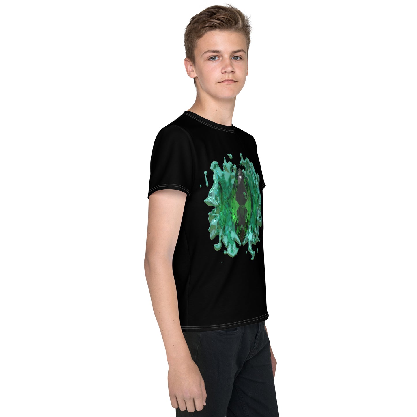 Youth crew neck t-shirt - GEM Splash