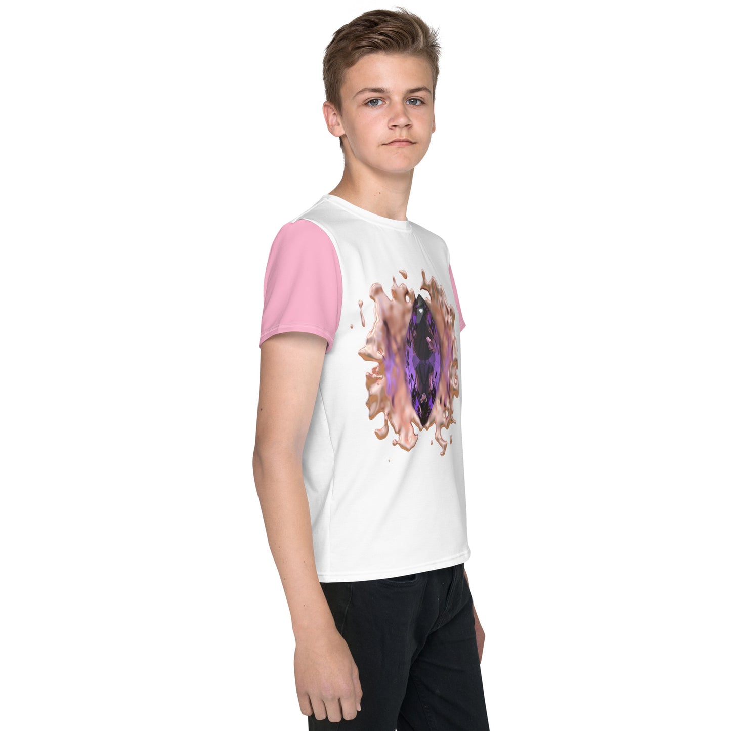 Youth crew neck t-shirt - GEM Splash