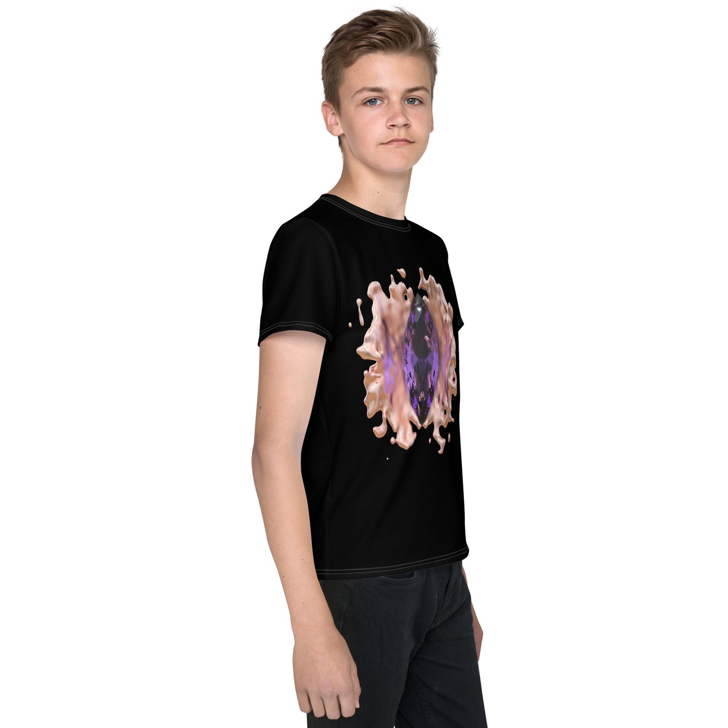 Youth crew neck t-shirt - GEM Splash