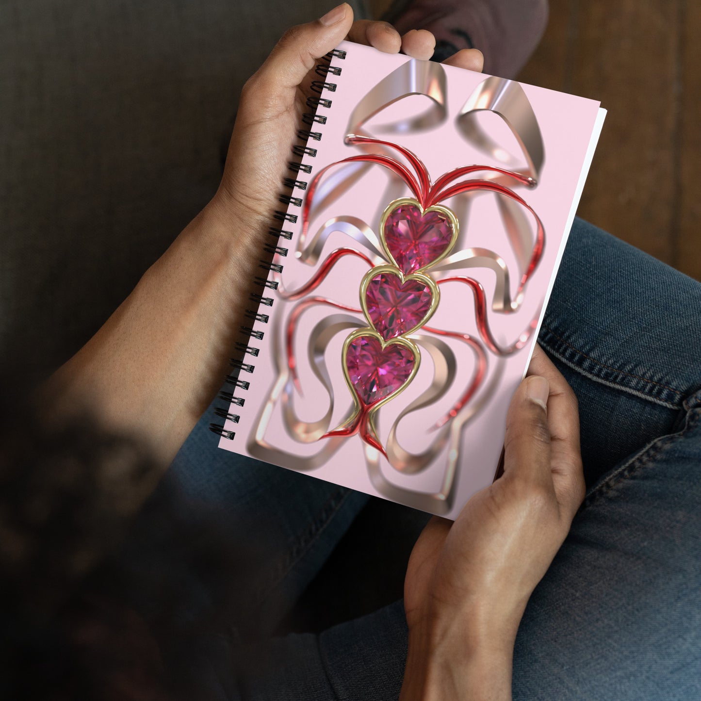 Spiral notebook - Hearts